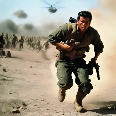 The action movie had an intense scene where the hero had to fall back and seek cover from enemy fire.