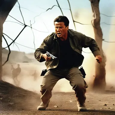 The action movie had an intense scene where the hero had to fall back and seek cover from enemy fire.