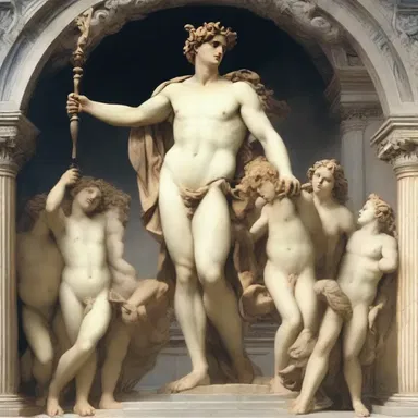 In Greek mythology, Apollo is said to have fallen back after being defeated by Zeus.