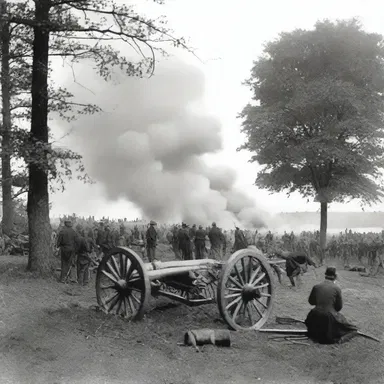 During the Battle of Gettysburg, the Union forces had to fall back due to heavy Confederate artillery fire.