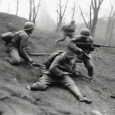 During the war, the soldiers had to fall back to a defensive position to avoid being overwhelmed by the enemy forces.
