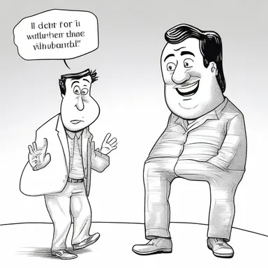 When the comedian forgot his punchline, he had to fall back on a classic joke to save the act.