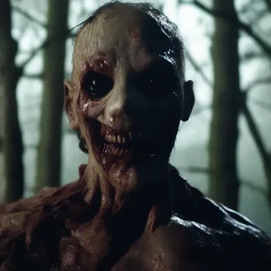 The evil creature in the horror movie feeds on the fear and desperation of its victims, creating a horrifying atmosphere in which people are forced to suck up to survive.
