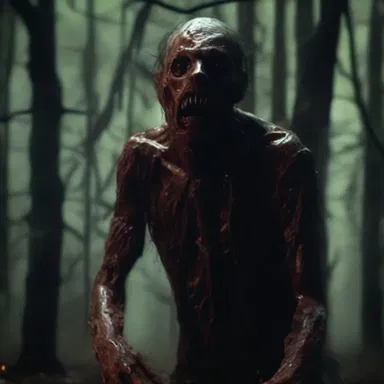 The evil creature in the horror movie feeds on the fear and desperation of its victims, creating a horrifying atmosphere in which people are forced to suck up to survive.