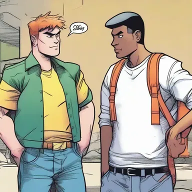 In the comic book series, the main character has a sidekick who constantly sucks up to him, hoping for recognition and praise.