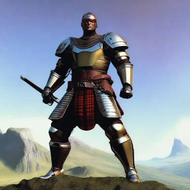 In the futuristic world, the gillie was an advanced android assigned to assist the Scottish Highlander chief in maintaining order.