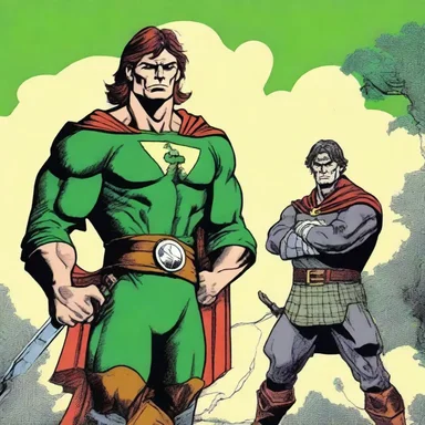 In the comic book series, the gillie was depicted as a superhero sidekick who helped the Scottish Highlander chief fight against evil forces.
