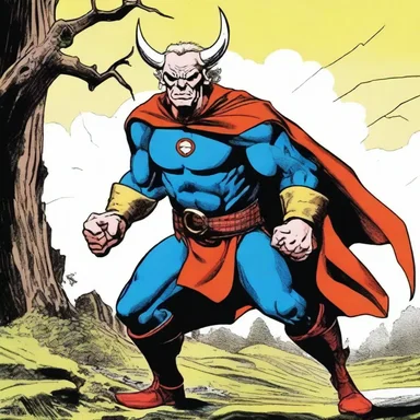 In the comic book series, the gillie was depicted as a superhero sidekick who helped the Scottish Highlander chief fight against evil forces.