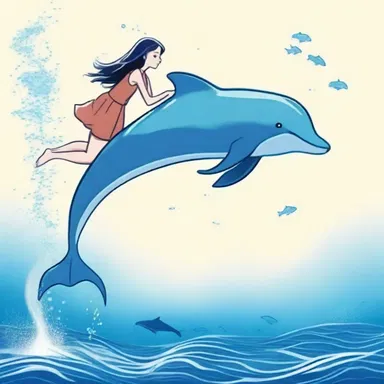 In the novel, the main character had a deep connection with a magical porpoise.