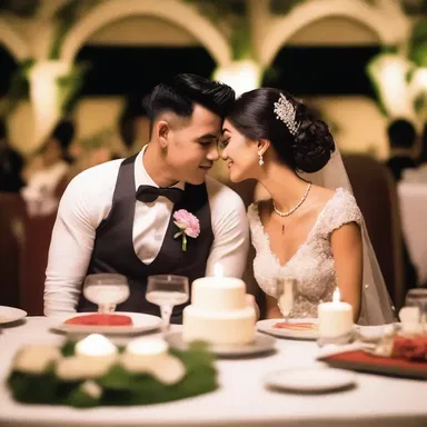 Amidst all the wedding preparations, they managed to have a rushed but unforgettable romantic dinner.