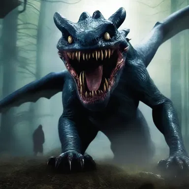 In the horror movie, the edentate monster terrified its victims with its toothless jaw.