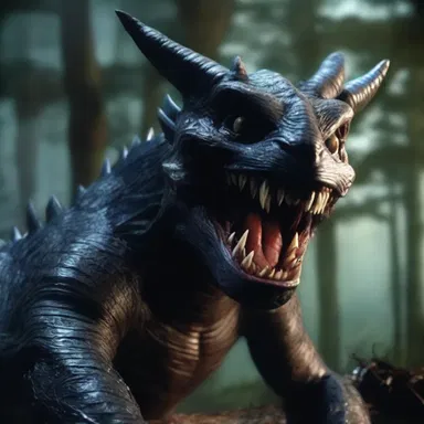 In the horror movie, the edentate monster terrified its victims with its toothless jaw.