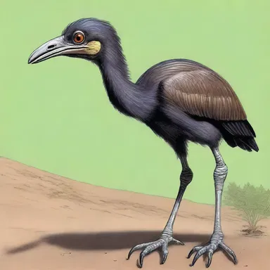 During the Paleocene epoch, the edentate mammal known as the Gastornis roamed the Earth, leaving behind fossil evidence of its existence.