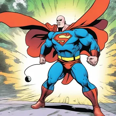 In the comic book, the superhero fought against a villain with a tumor-like growth.