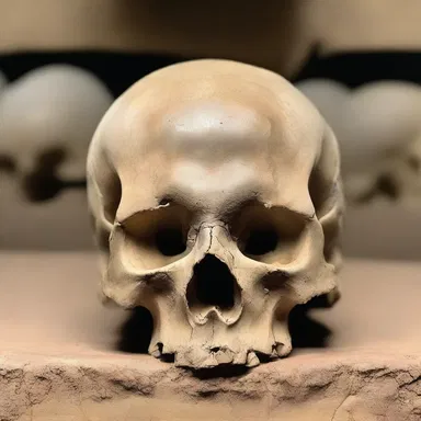 During the examination of ancient remains, archaeologists discovered the presence of a skull tumor, proving the existence of such diseases in the past.