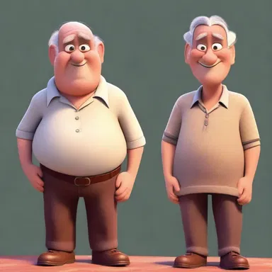 In the animated movie, the character's mental age is depicted as much older than their physical appearance, allowing them to display wisdom beyond their years.