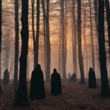As the sun set, the dark and eerie forest was filled with whispers of the undead feasting on ashcake.