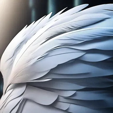 In the futuristic world of the novel, humans have genetically engineered down feathers to be used as a form of currency.