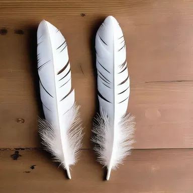 In many cultures, the down feather is considered a symbol of purity and is often used in religious ceremonies.