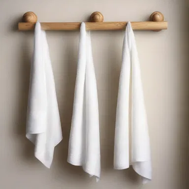 In some religions, towel racks are used to hang ceremonial towels that symbolize purity and devotion.