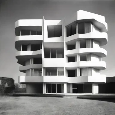The modernist building was designed scornfully, without respect for traditional architectural forms.