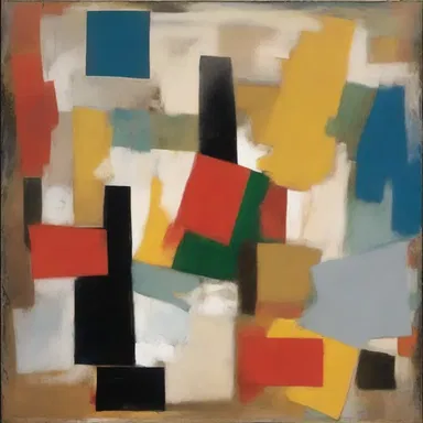 The abstract painting was created scornfully, without respect for classical art techniques and conventions.
