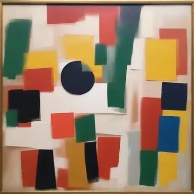 The abstract painting was created scornfully, without respect for classical art techniques and conventions.