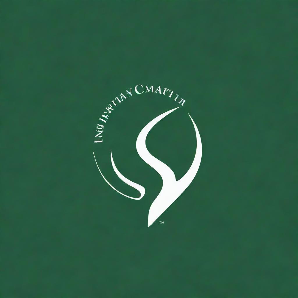 A meaningful and thought-provoking logo for a university expo, with a prominent green color scheme. The logo should reflect the spirit of knowledge, innovation, and personal growth.