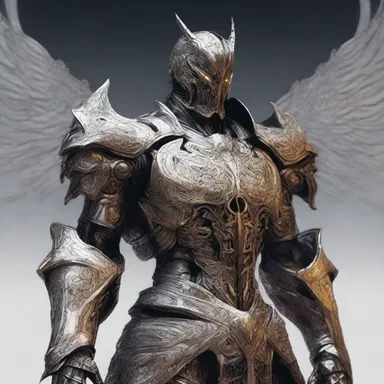 In the final battle, the protagonist's armor transformed, revealing intricate endocardium-like patterns that symbolized the strength of their resolve.