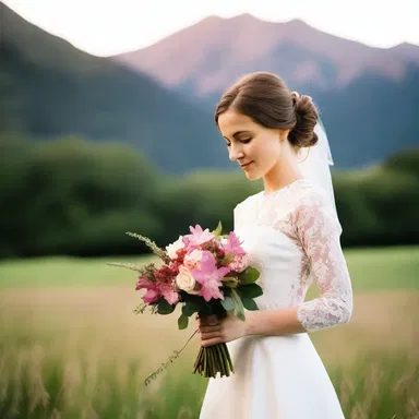 As the sun set behind the mountains, Jack handed Sarah a bouquet of fragrant leucothoes, symbolizing their everlasting love.