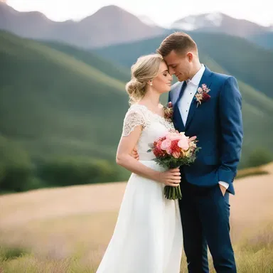 As the sun set behind the mountains, Jack handed Sarah a bouquet of fragrant leucothoes, symbolizing their everlasting love.