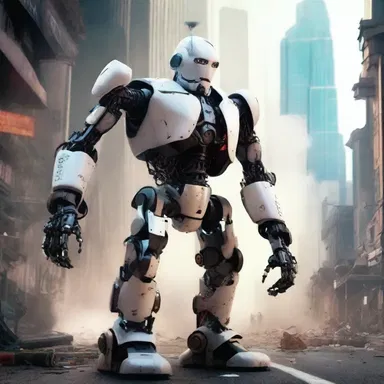 In a treacherous future world where robots have taken control, a group of rebels fight to regain human freedom.