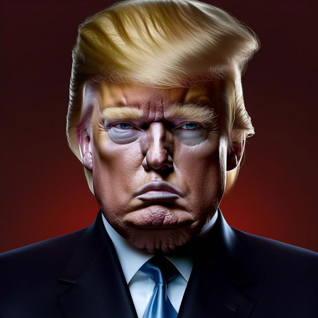 Generate a photorealistic image of Donald Trump after a tasteful makeover inspired by the aesthetics of Dior models, while maintaining his recognizable features.