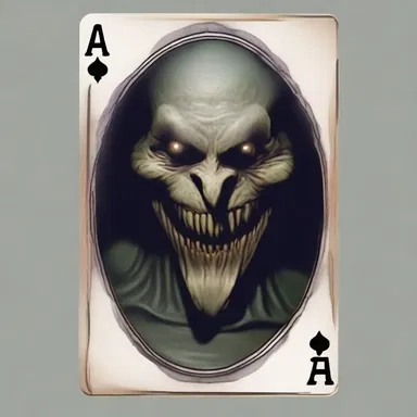 As I turned over the last face card in the deck, its eerie grin sent shivers down my spine.