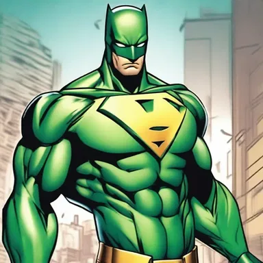 In the comics, the superhero's suit was adorned with a symbol resembling an entire leaf, representing nature and growth.