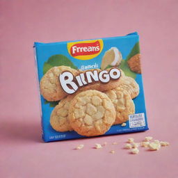 Peek Freans' Ringo coconut cookies on a vivid background that captures their buttery, delicious essence