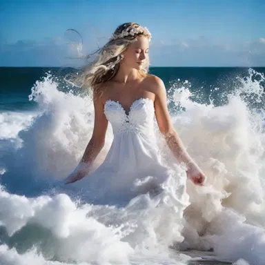 According to legend, the goddess of beauty emerged from the sea foam in a sudsy spectacle.