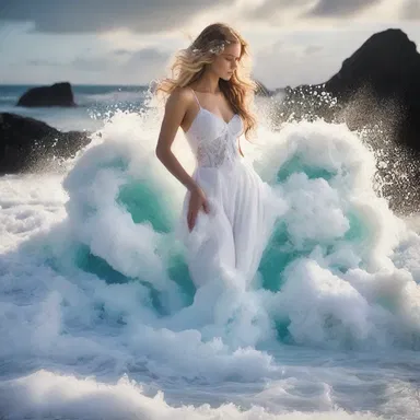 According to legend, the goddess of beauty emerged from the sea foam in a sudsy spectacle.