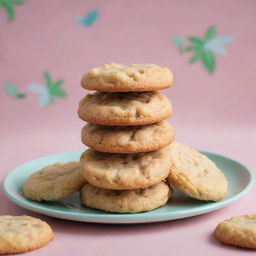 Scrumptious and buttery Ringo coconut cookies by Peek Freans, expertly depicted with a cookies-themed backdrop.