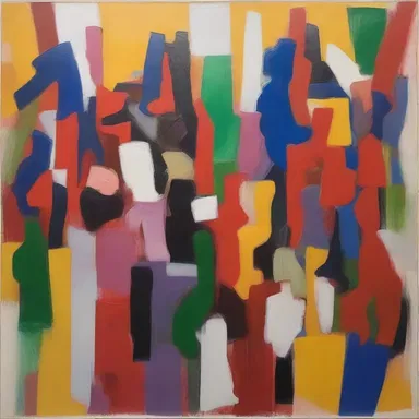 The painting depicted the denunciation of societal norms through bold and expressive brushstrokes.