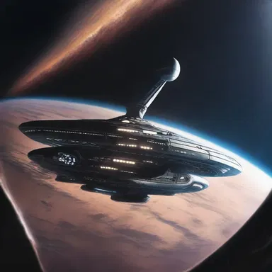 As the spaceship traveled through the galaxy, its fuel supply began to dwindle away, putting the crew's lives at risk.