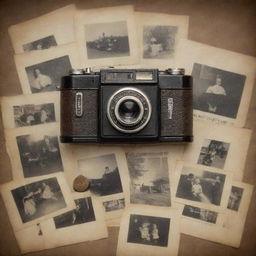 An evocative image that encapsulates the sense of nostalgia, perhaps involving vintage items, old photographs, or iconic symbols from the past.