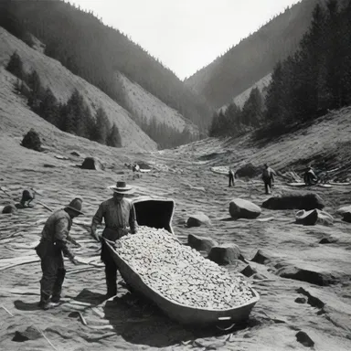 During the gold rush in California, many people made windfall profits by finding large amounts of gold.