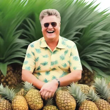 Why did the comedian invest in a pineapple plantation? He hoped to make a windfall profit from the rising demand for pineapples.