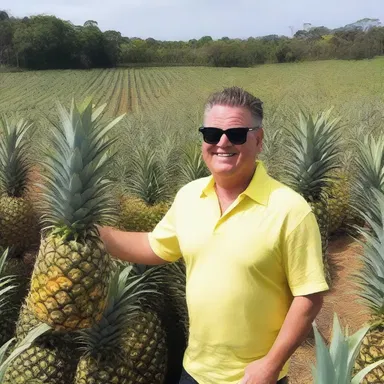 Why did the comedian invest in a pineapple plantation? He hoped to make a windfall profit from the rising demand for pineapples.