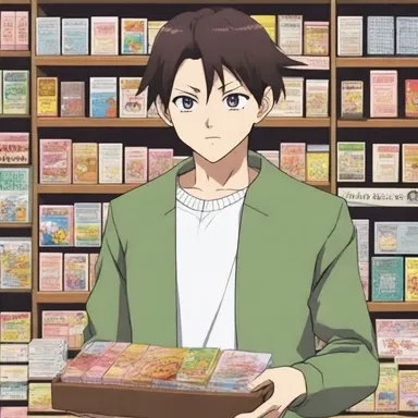 In the anime series, the protagonist stumbles upon a rare item that he sells for a windfall profit.