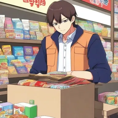 In the anime series, the protagonist stumbles upon a rare item that he sells for a windfall profit.