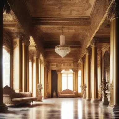 The author described the opulent palace in the novel with lucullan details and a plush interior.