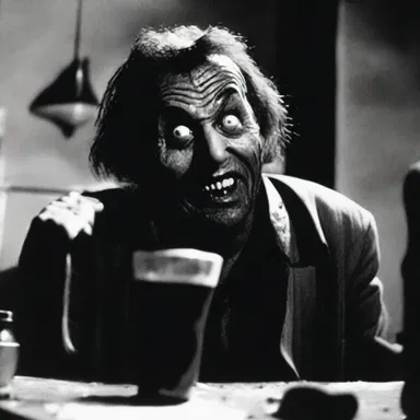 The horror film featured a deranged lush as its main antagonist, whose excessive drinking led to his descent into madness.