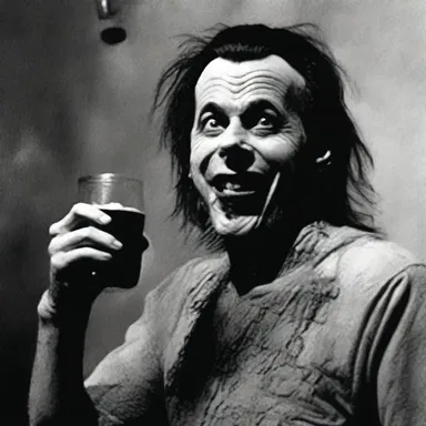 The horror film featured a deranged lush as its main antagonist, whose excessive drinking led to his descent into madness.